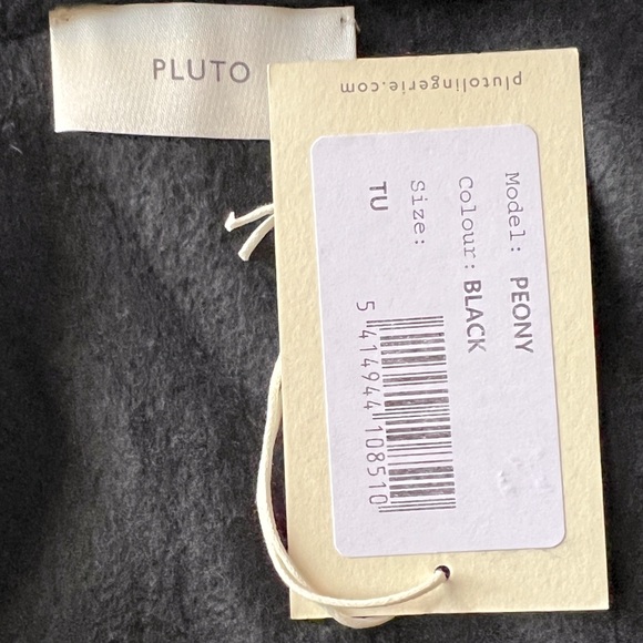 PLUTO Lingerie Peony Wrap in Black Soft & Cozy Lounge ONE SIZE NWT - Picture 11 of 11